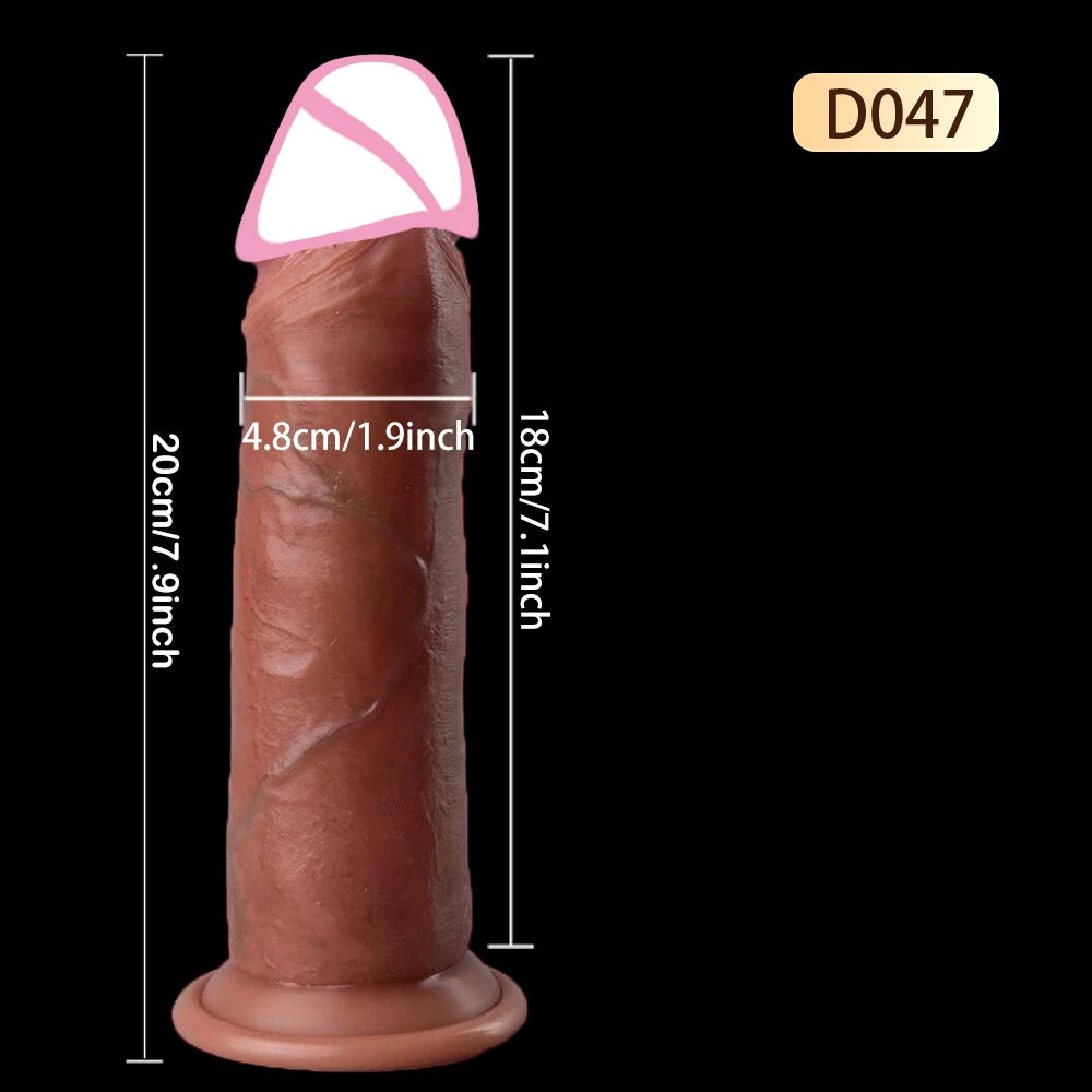 Realistic Dildo Skin Sliding Foreskin for Women Gay Sexmachine Dick Anal Masturbators Strapon Big Penis Dildos Adult Sex Toys 18