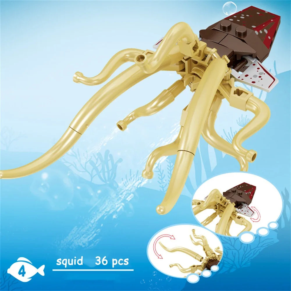 Shark Ocean Animal Building Block Toy - Enhance Hands-On Skills, Deepen Understanding of Marine Life, Perfect Fun Playtime Toy