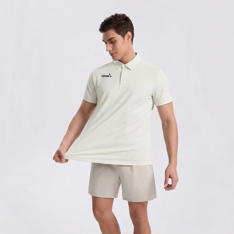 LUCEN Original Base Summer New Design Men's High-Quality Outdoor Sport Polo Shirt Golf Running Fitness Short-Sleeved T-Shirt Top
