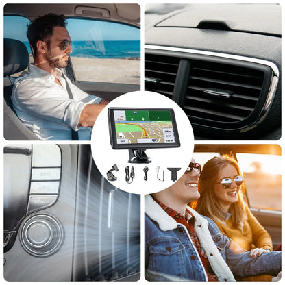 GPS Navigation For Car 7-Inch Car GPS Navigation System Smart Device Touchscreen Maps Display For Vehicle Long Trip RV Women Men