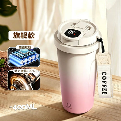 Colorful portable fully automatic mixing cup new electric coffee cup brewing milk powder soy milk insulated straw water cup