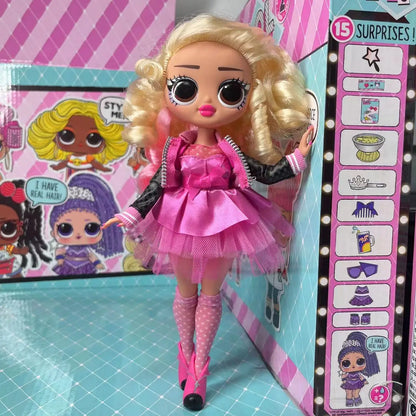 LOL Doll 25cm Extra Large Sister OMG Fashion Doll Little Brother Joint Removable Dress DIY Stylist No Packaging Box