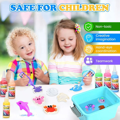 Magic Water Elf DIY Set,Handmade Little Artist Graffiti Toy,Magic Hydrogel,Children's Creative Handmade Birthday Christmas Gifts