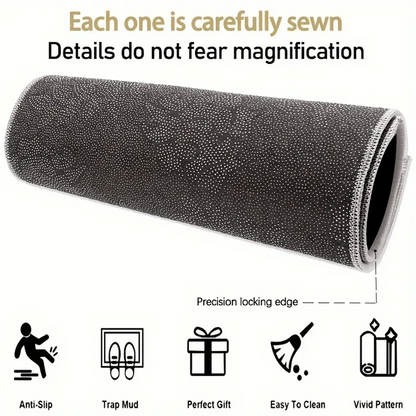 1pc Non-Slip Car Trunk Mat - Heavy-Duty Anti-Slip Rubber Cargo Liner with Smiling Face Design, Fit for SUVs, Sedans, Trucks