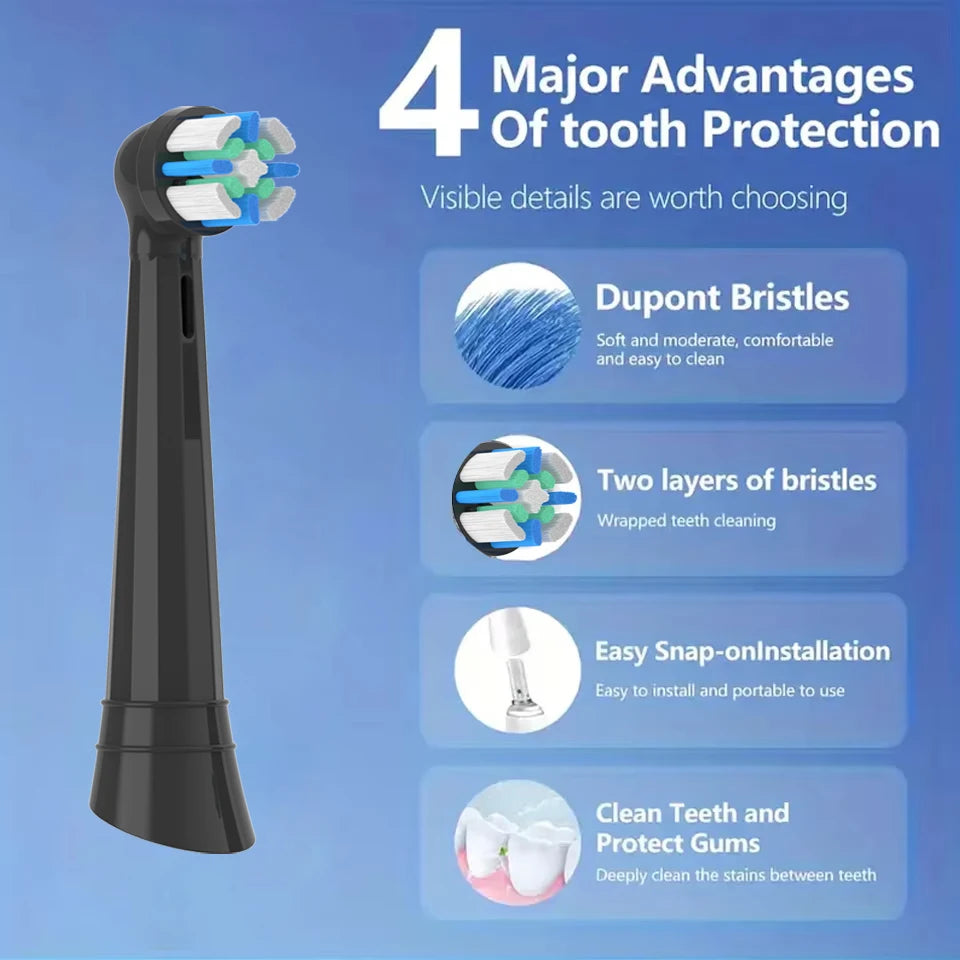 Replacement Toothbrush Heads Compatible with Oral B iO A-level Brush Heads for iO 2/3/4/5/6/7/8/9/10 Individually Packaged