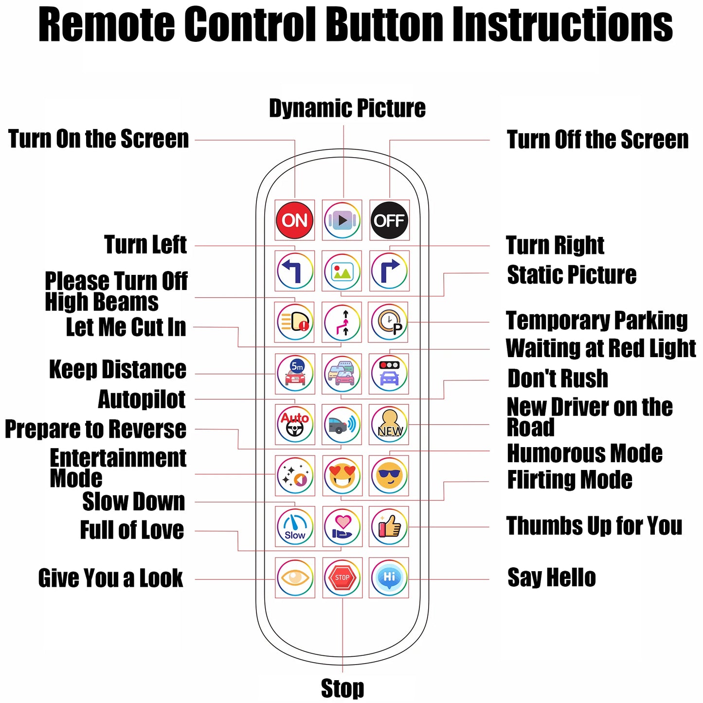 Large LED Truck Car Devil Eye Light With AI Voice Function APP Remote Control Custom Text Pattern Decoration Lighting 12V 24V