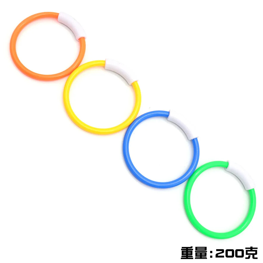 Summer Swimming Diving Toys Set Pool Swim Ring Water Sports Play Game Diving Stick Underwater Accessories Grabbing Toys for Kid