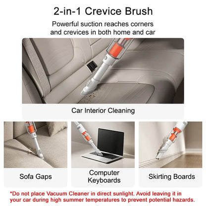 MIJIA Lightweight Vacuum Cleaner 22,000Pa Suction, 2 Cleaning Mode,Washable Accessories,Type-C 40min Run, Chinese Version