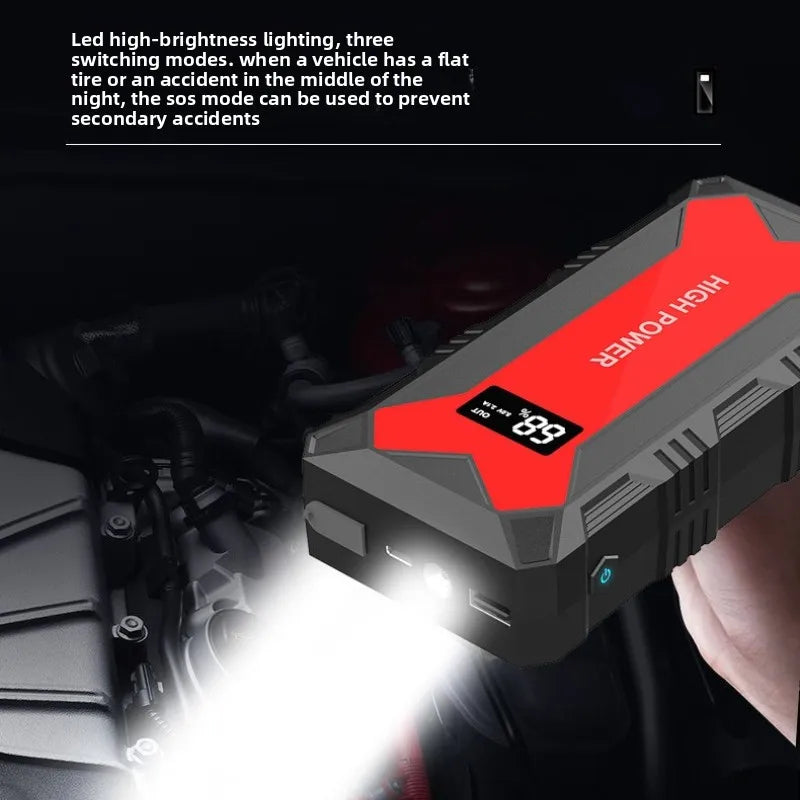 CEYYOR 12V 3IN1 Booster Jump Starter for Petrol Diesel Car.Portable Jump Starter Car Battery with LED Light and USB Port,점프스타터