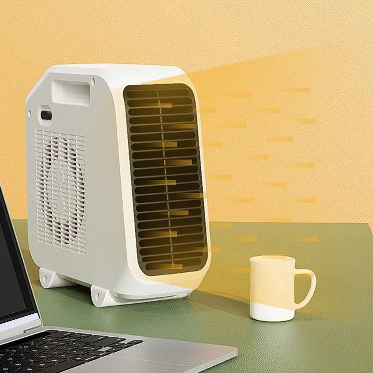 Small Heater Fan Space Heater 50Hz Adjustable Portable Indoor Electric Heaters for Bathroom Desk Baby Room