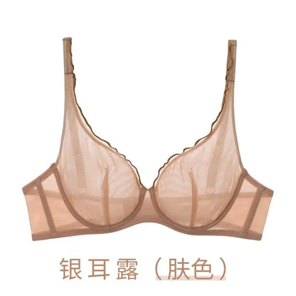 Women Summer Lingerie Set Push Up Bra Comfort Lift Seamless Push Up Bra for Women Full Cup No Underwire Ultra Thin Bra S-2XL Hot