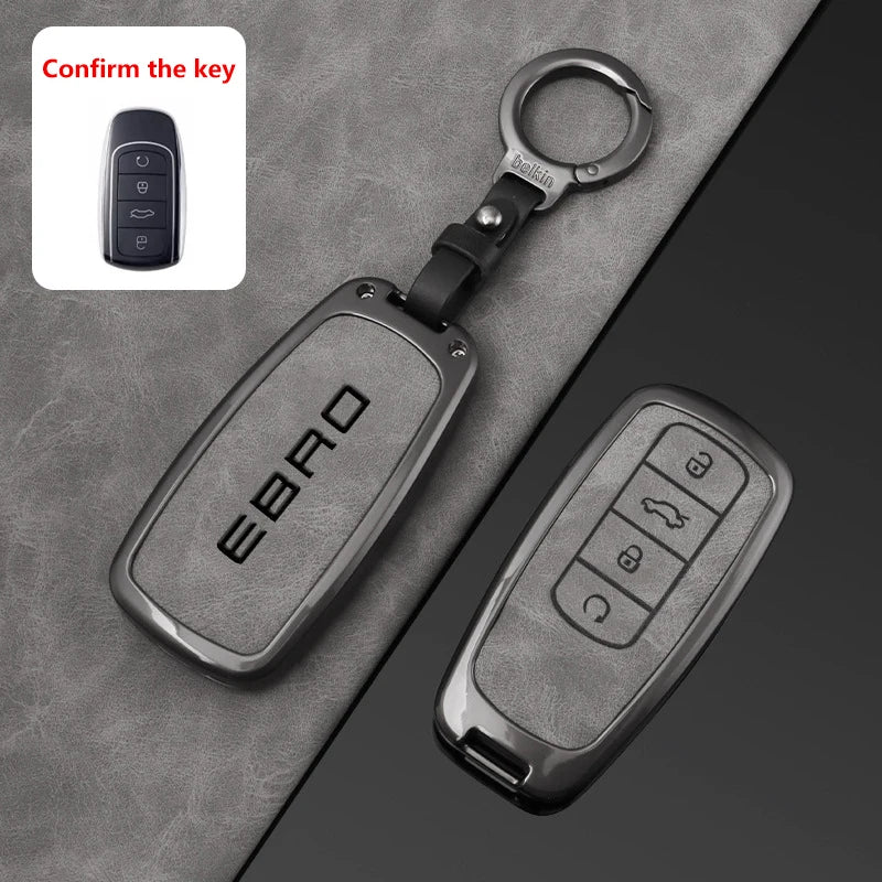 NEW Car Key Case Cover Holder Shell Fit For EBRO S400 EBRO S700 EBRO S800 2025Protection Key Bag Set Keychain Car Accessories