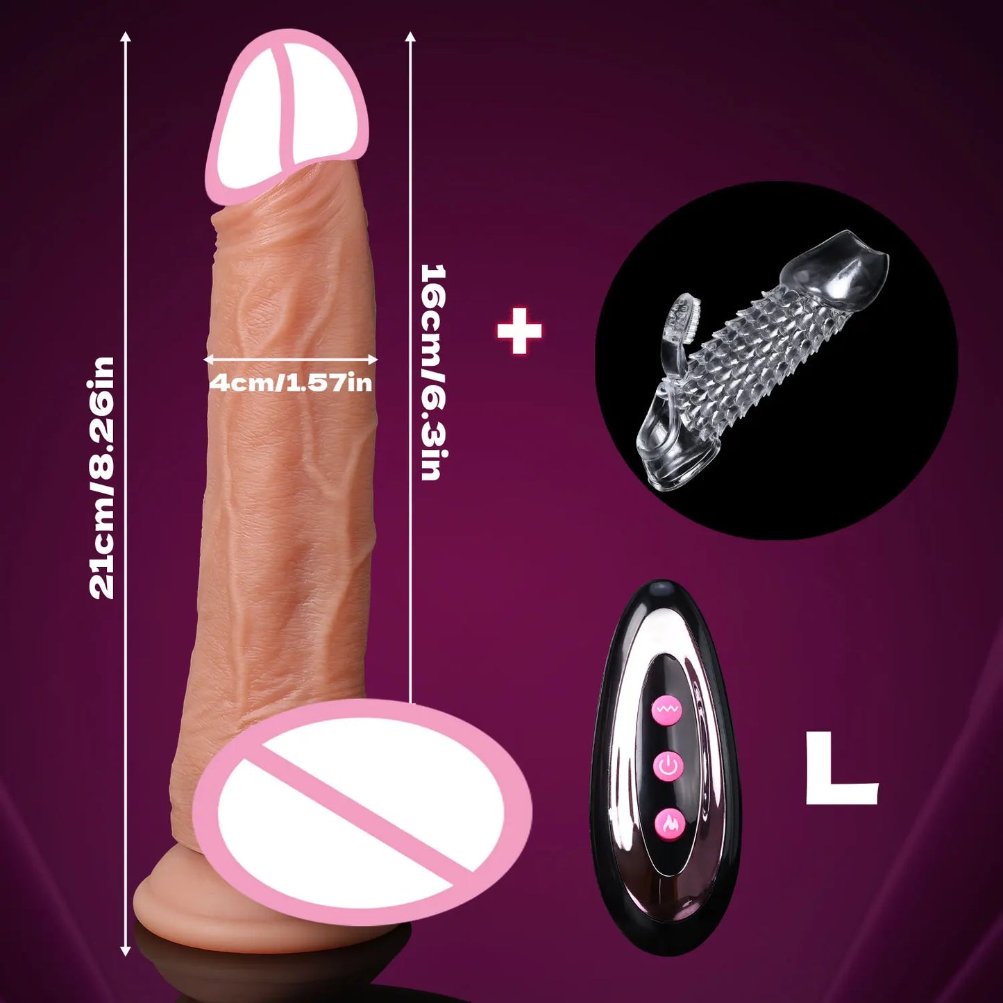Realistic Telescopic Vibrator for Women Masturbation Anal Climax Toys Penetration Anal Thrusting Penis Dildo Sexy Adult Sex Toys