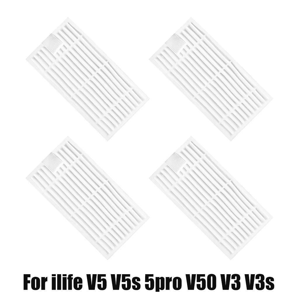 For ilife v5s v5 pro x5 V5 V3 v5s pro V50 V55 side Brush hepa Filter Mop Cloth magic paste accessories  vacuum cleaner parts