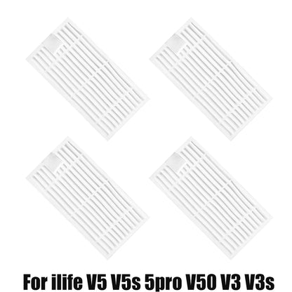 For ilife v5s v5 pro x5 V5 V3 v5s pro V50 V55 side Brush hepa Filter Mop Cloth magic paste accessories  vacuum cleaner parts