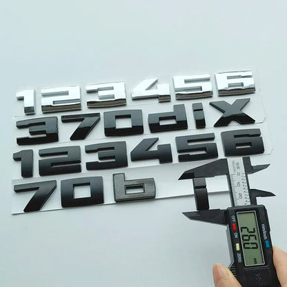 2.6cm M Series Bond Letters ABS Emblem for X1 X2 X3 X4 X5 X6 X7 135i 140i 235i 240i 550i 540i 535d Car Trunk Badge Logo Sticker