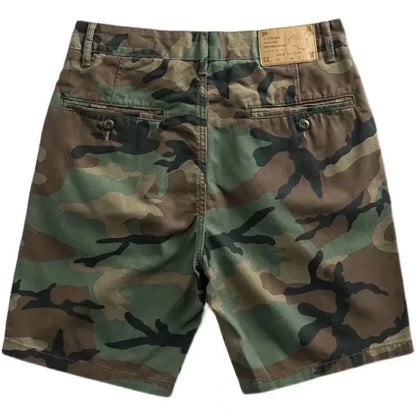 Short Pants for Men with Pockets Camo Mens Cargo Shorts Camouflage Japanese Street Style Elegant Hevy Whate Streetwear Clothing