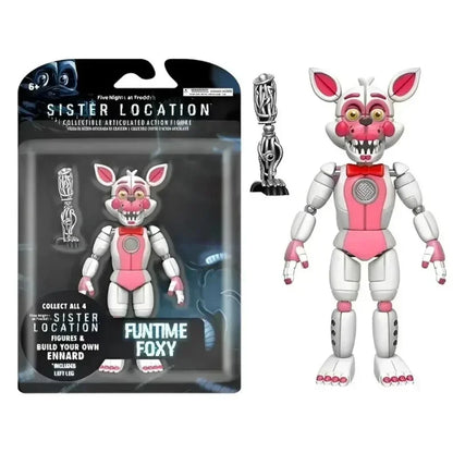 In Stock FNAFs bear's midnight harem five nights Bonnie/Freddy/Chica/Foxy Action Figure Model Toys Birthday Children's Gifts