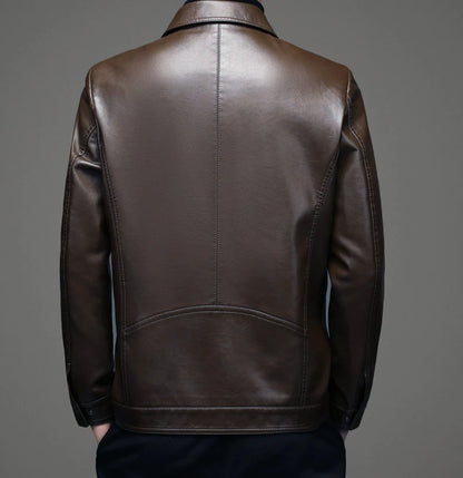2022 winter Men's Jackets PU Faux Leather thicken Jacket Men Slim Fit Fashion Motorcycle Solid Overcoats Homme full size M-3XL