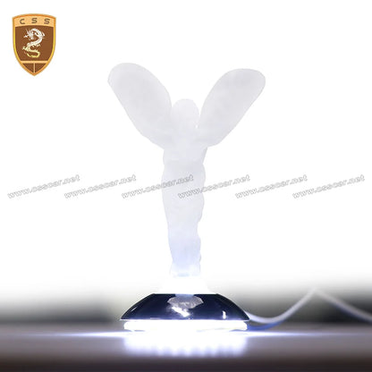 For Rolls Royce Ghost Phantom Cullinan Wraith Hood Badge LOGO Car Angel Goddess Crystal Emblems Exterior Accessories