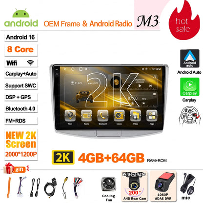 For Volkswagen VW Passat B6 B7 B8 CC 2007- 2021 Android 16 Car Radio Multimedia Video Player GPS Navigation Touch Screen RDS 5G