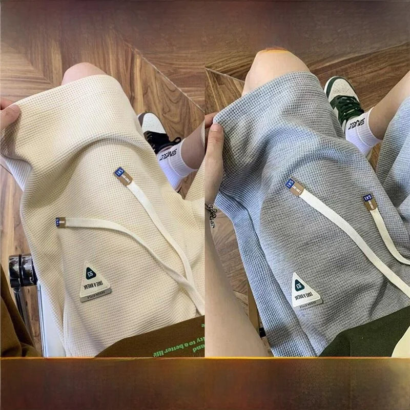 Casual Sporty Five-Quarter Length Shorts Loose Fit High Street Versatile Four-Quarter Length Summer City Walk Straight Leg
