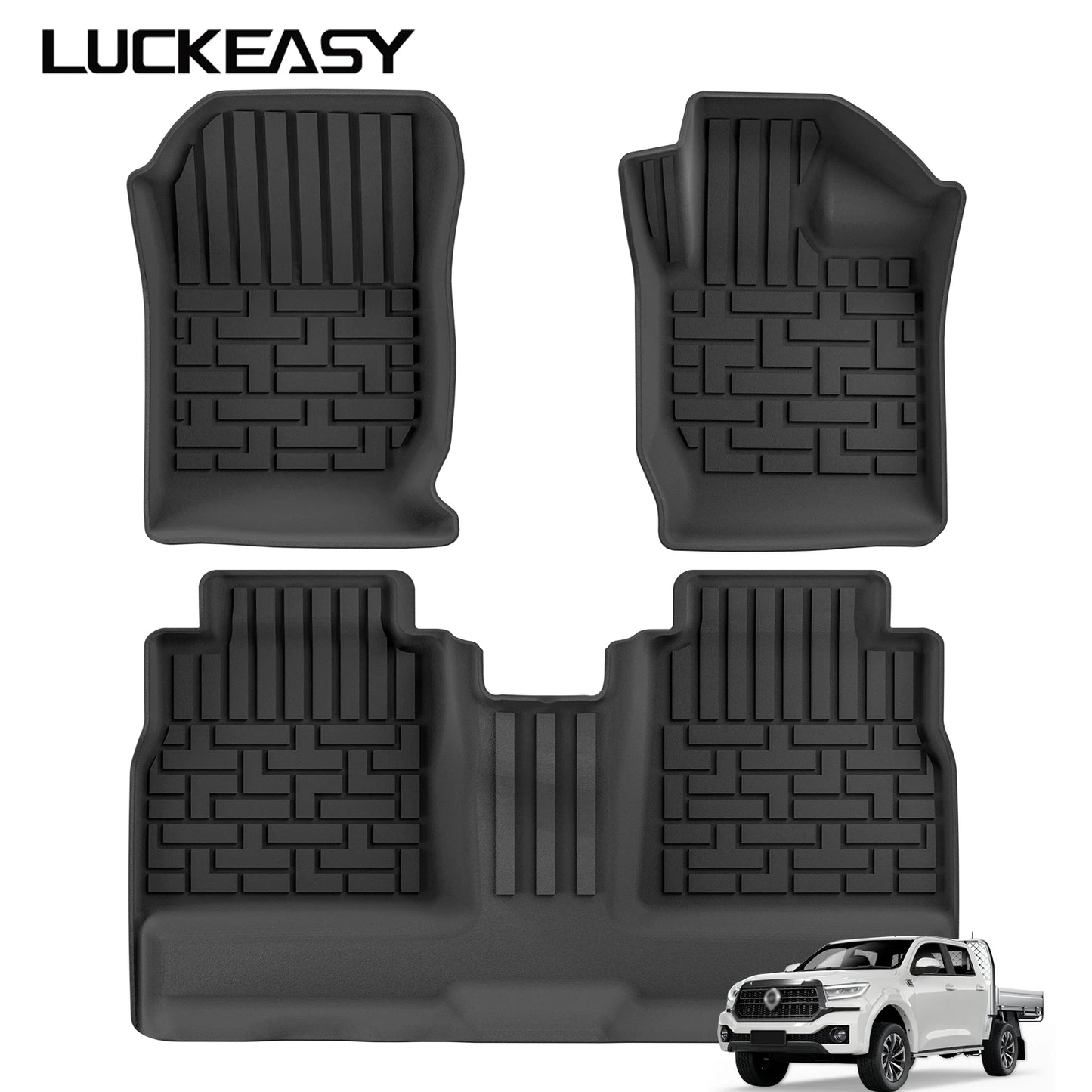 for GWM Cannon Ute 2021-2025 (Fuel Version) Car Floor Mats Protective Mat Accessories Truck Bed Mat Only Fit Right Hand Drive