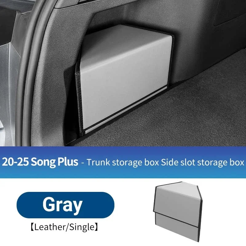 For Byd Song Plus Seal U 2020-2025 Car Foldable Trunk Storage Box Portable Multipurpose Organizer Case Side Groove Storage Box