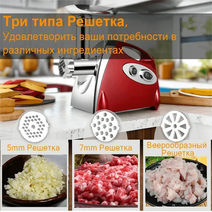Electric Meat Grinder Powerful Heavy Duty Meat  Mincer filler Sausage Grinder Stainless Steel Food Processor Sausage Stuffer