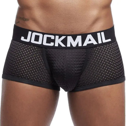 JOCKMAIL  4PCS/Lot boxer men Mesh Breathable boxershorts men Underwear Shorts panties men cuecas boxer underpants calzoncillos