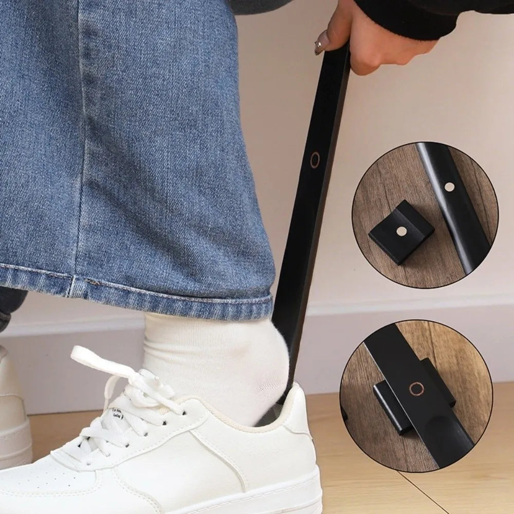 Wooden Handle Magnetic Shoehorn 30/55cm No-Bend Long Shoe Lifter for Elderly Pregnant Women Flexible Shoe Horn