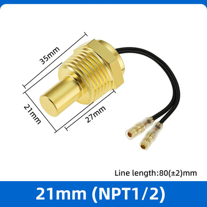 Auto Temperature Meter with Sensor 1/8 NPT 52mm LED Digital Oil /Water Temp Indicator PSI Oil Press Black Gauge Fit Gasoline Car