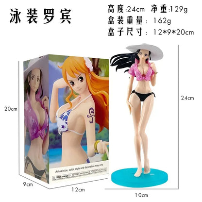 One Piece Anime Figure Nami Shirahoshi Nico Robin Nefertari D Vivi Action Model Pvc Statue Desktop Ornament Collection Toys Gift