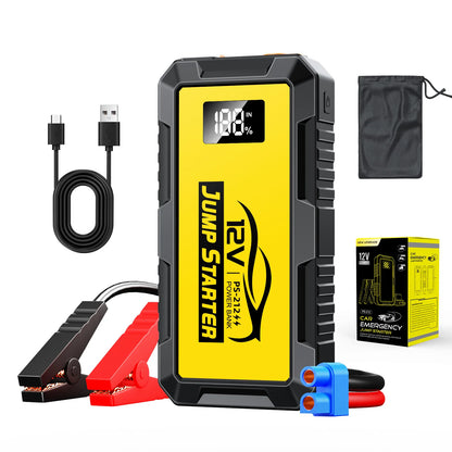 PSOOO 12V 8000A 27000mAh High-capacity portable Car Jump Starter,Multifunctional car booster with lighting charging capabilities