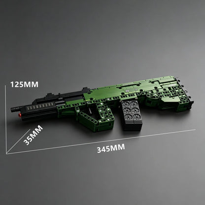 2026 New Model AUG Assault Rifle Military Equipment Building Block Gun—Educational Toy Gun