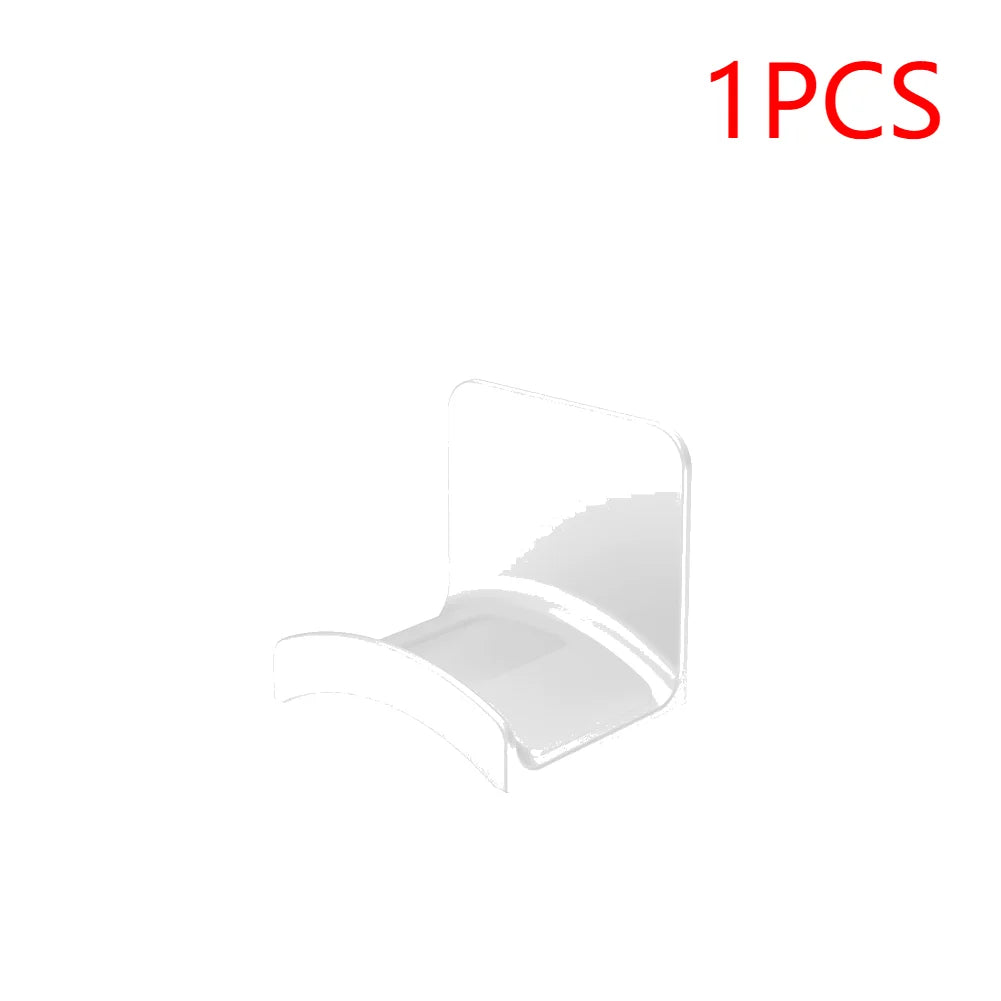 1-5PCS Universal Headphone Stand Adhensive Plastic Wall Mount Hanger Under Desk Headset Rack Holder Support for Gaming Earphone