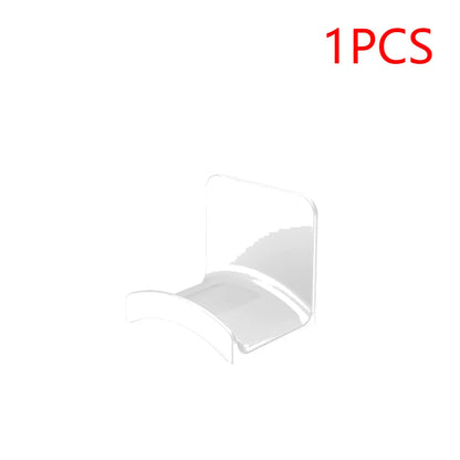 1-5PCS Universal Headphone Stand Adhensive Plastic Wall Mount Hanger Under Desk Headset Rack Holder Support for Gaming Earphone