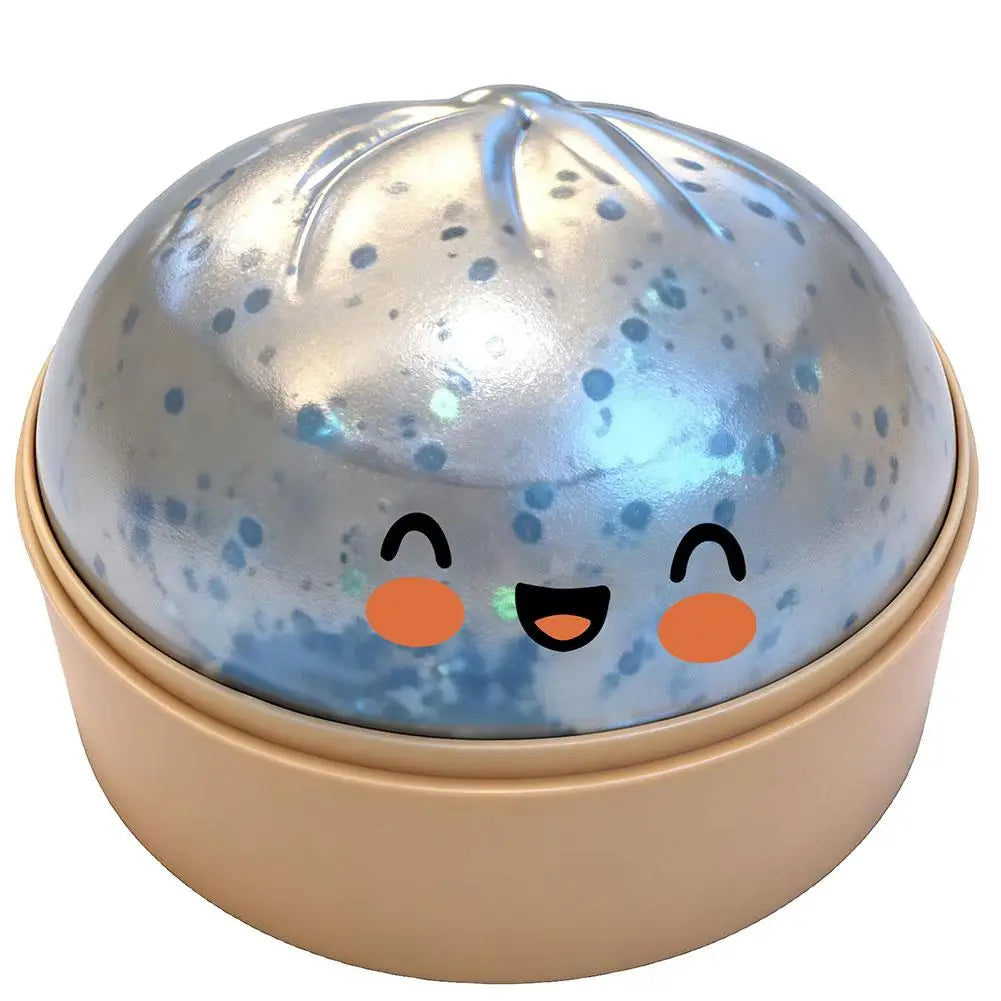 Giant Squishies Dumpling Bun Toy, Slow Rising Glitter Dumpling Stress Ball, Stress Relief Fidget Toy for Home Office Travel