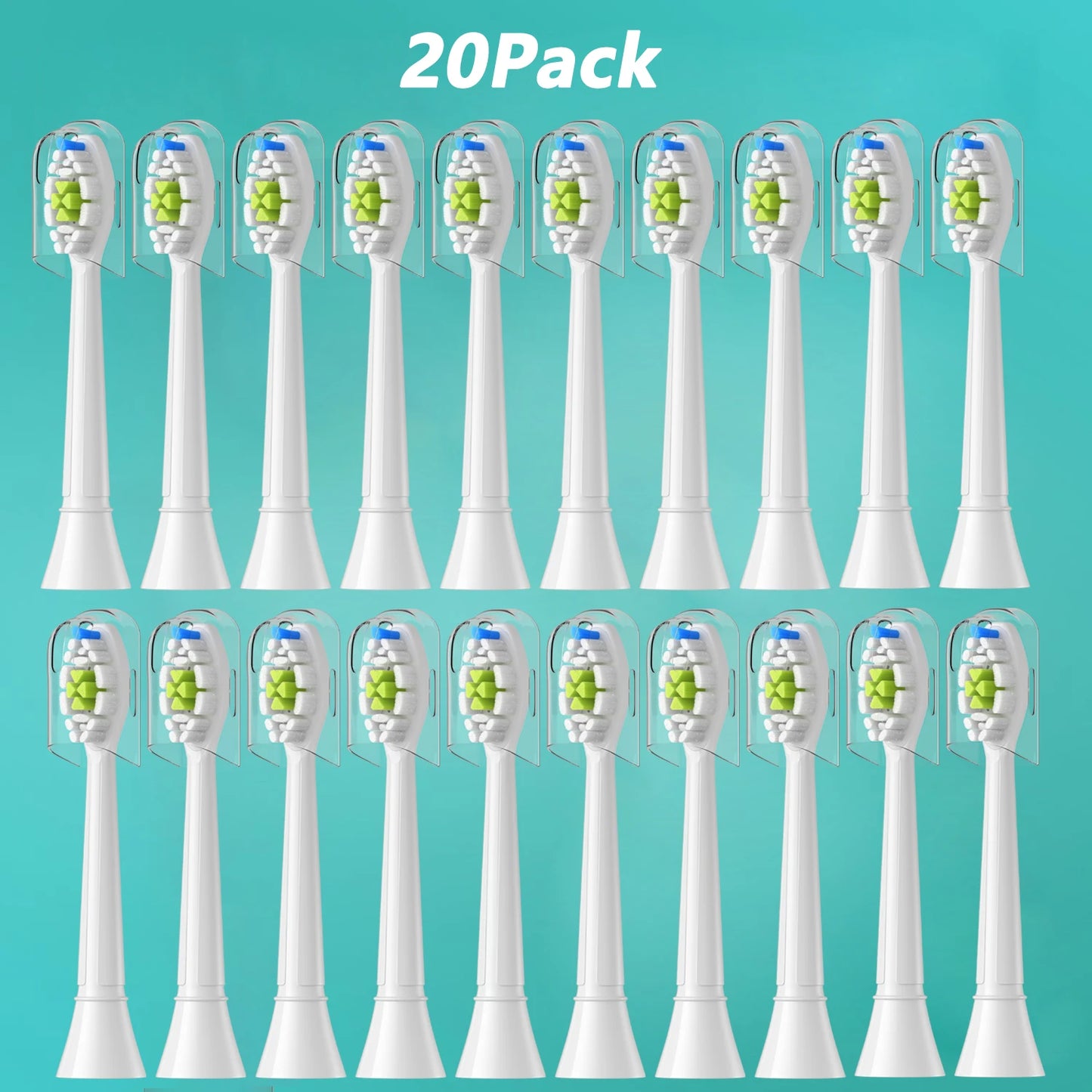 5-20pcs Replacement Toothbrush Heads Compatible with Electric Brush Head 1100 2100 4100 4300 5100 5300 6100 Independent package
