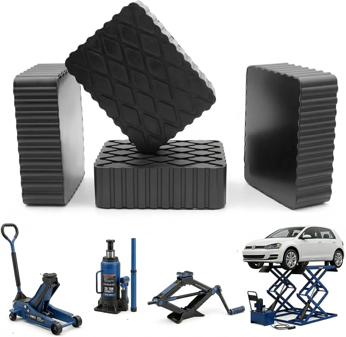 Jack Pad Support Shock-Absorbing Car Lift Rubber Blocker Jack Pad For Car Jacks Lifting Equipment Elastic Blocks Accessories