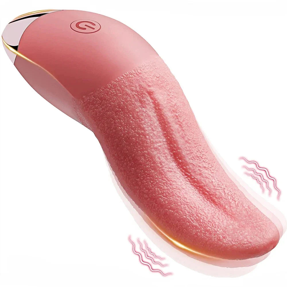 Sex Toys Realistic Tongue Vibrator for Women Adult Toy with 10 Licking Clitoral 10 Swing Vibration Modes Rose Toy Dildo Vibrador