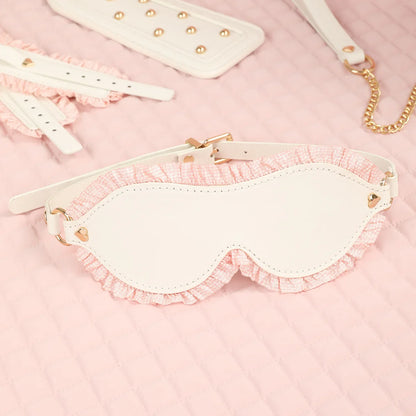 SM Fetish BDSM Bondage Erotic Toy Restraint Set Sex Toys For Women Handcuffs Collar Gag Eye Mask Hand Slap Couples Sex Tools