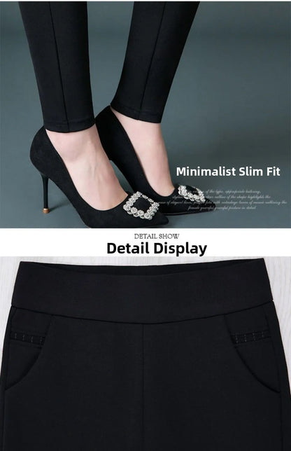 plus Size Fce Lined Straight Leg Pants for Women Autumn Winter Gold Velvet Loose Fit Casual Trousers High Waist Elastic Wa...
