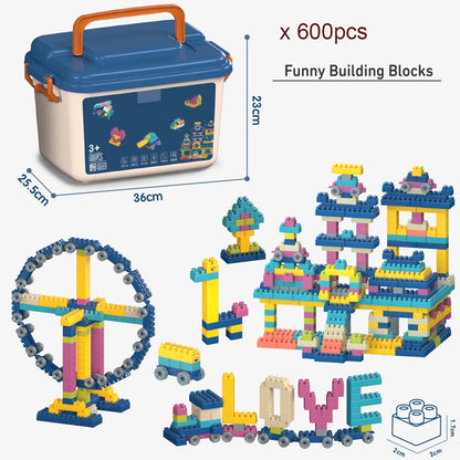 Big Size DIY Creative Building Blocks Bulk Sets City Classic Bricks Assembly Brinquedos Educational Toys for Children with Box