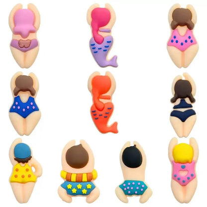 10-100pcs Swimming And Diving Series Shoe Charms For Sandals,Shoe Decoration Accessories Shoe Pins Great Gift For Men Wom