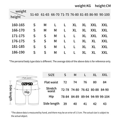 ETHIKA 3Pcs Men Sexy Underwear Boxers Breathable Man Underpants Plus Size S-3XL Mens Trunks Men's Panties Lingeries Boxer Briefs