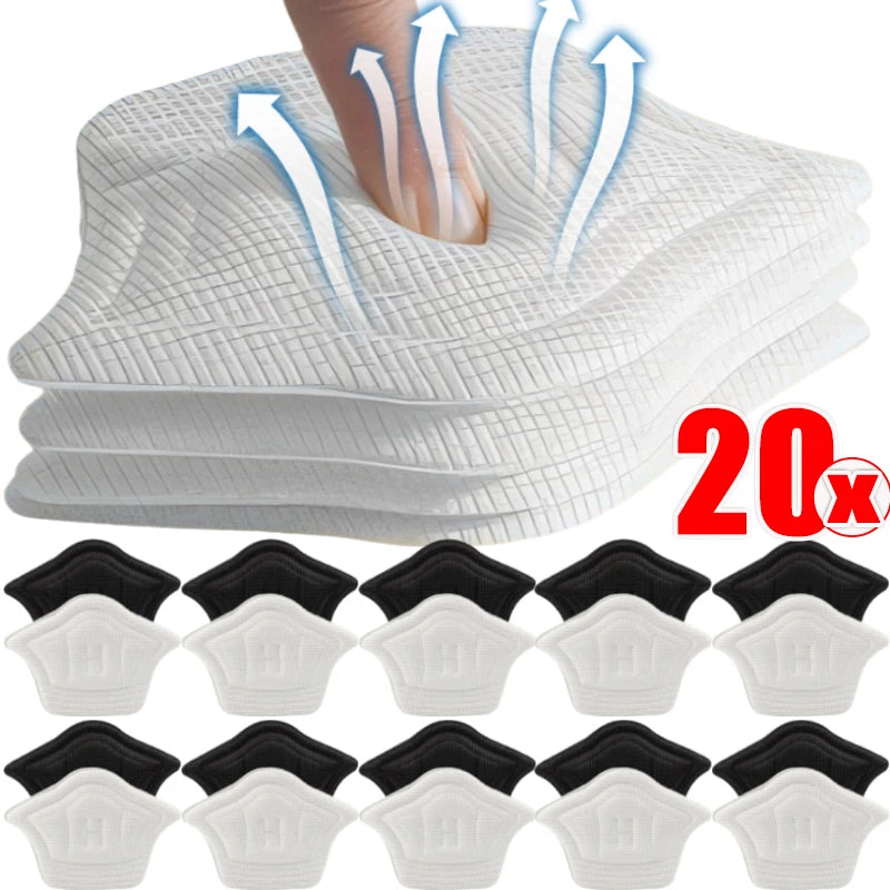 2/20PCS Adjustable Heel Insoles Shoe Pads for Sport Shoes Heel Protectors Back Stickers - Foot Pad Insole for Adjustable Size Fe
