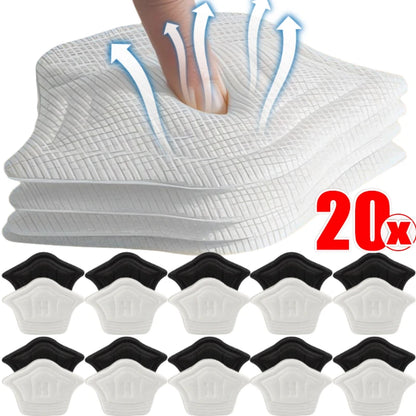 2/20PCS Adjustable Heel Insoles Shoe Pads for Sport Shoes Heel Protectors Back Stickers - Foot Pad Insole for Adjustable Size Fe