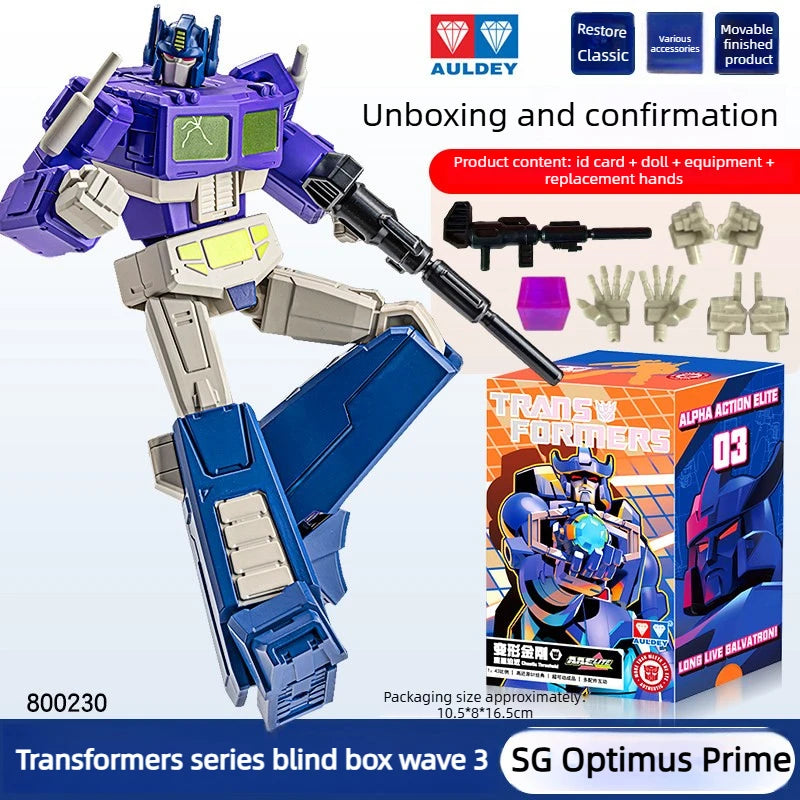 New Shockwave Transformers Toys G1 Classic Characters Collectible Grade Figure Blind Box AULEDY Optimus Prime Fun Anime Gifts