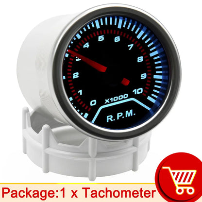 AD 52mm Water Temperature Gauge + 10mm Sensor  Boost Gauge Bar Psi Vacuum Oil Temp Press Voltmeter Tachometer RPM Car Gauge Pods